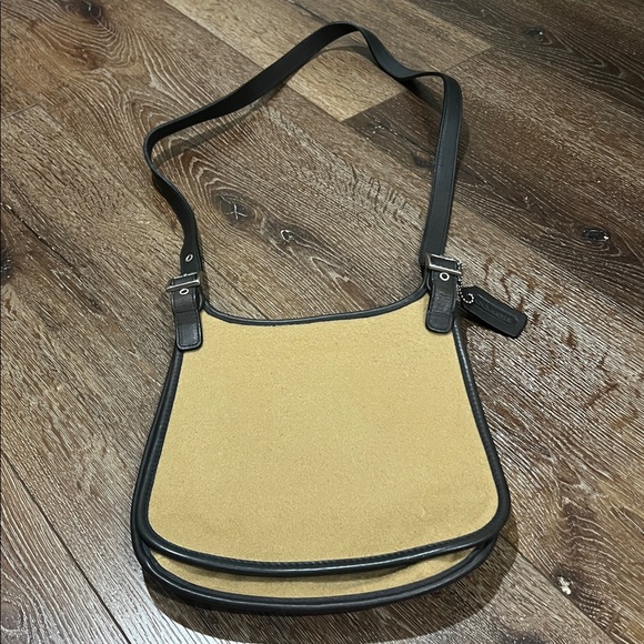 Coach wool crossbody bag tan and black - Picture 11 of 11